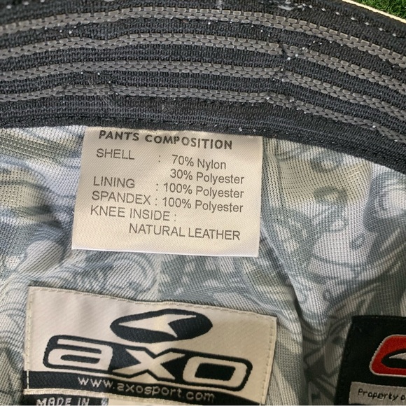 AXO Sport Racing 2007 Moto Champion Motocross Pants Sz 32 Red Black Yellow Y2k - Picture 6 of 12